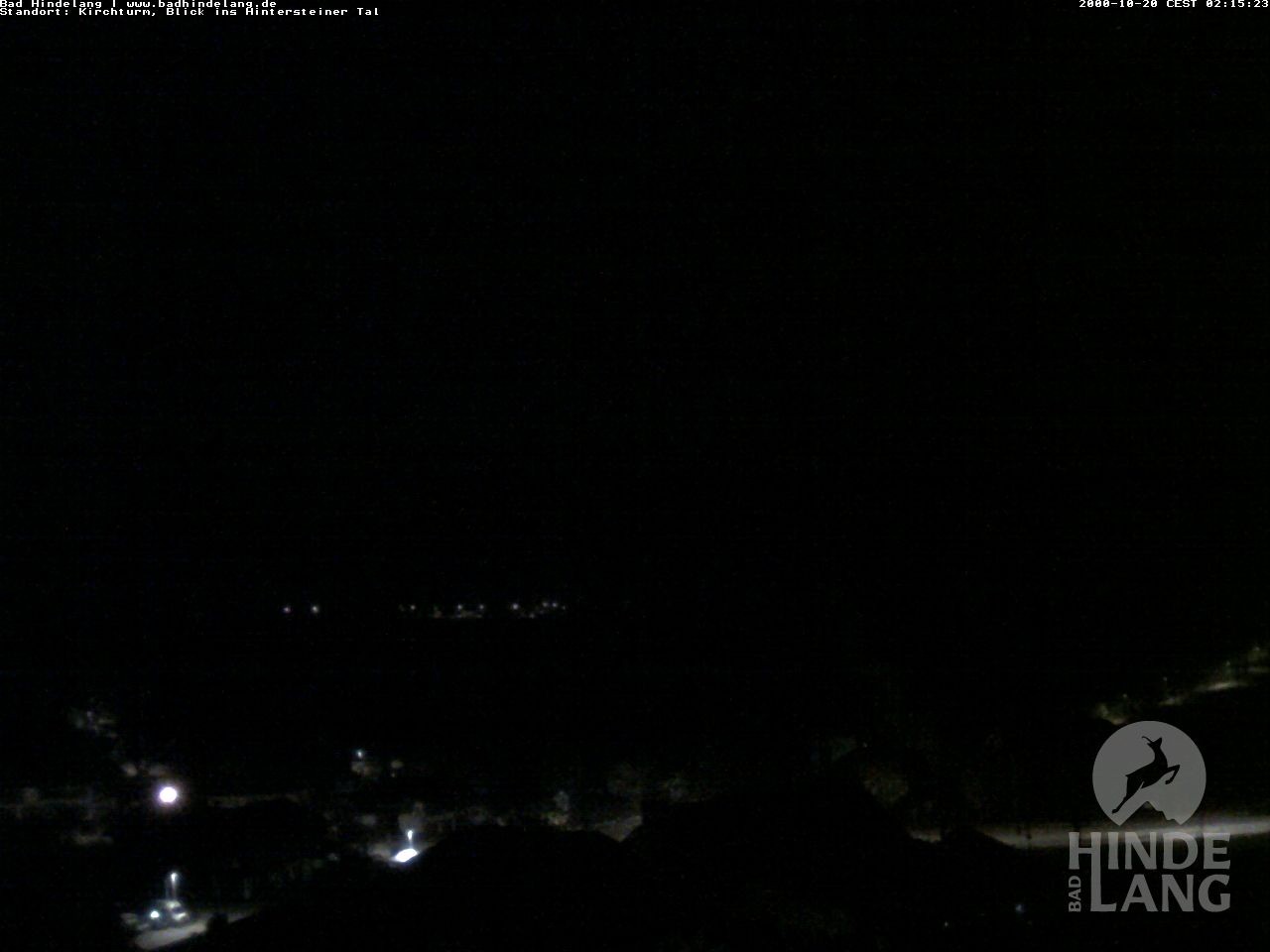 Archiv Foto Webcam Kirchturmblick Richtung Hintersteiner Tal