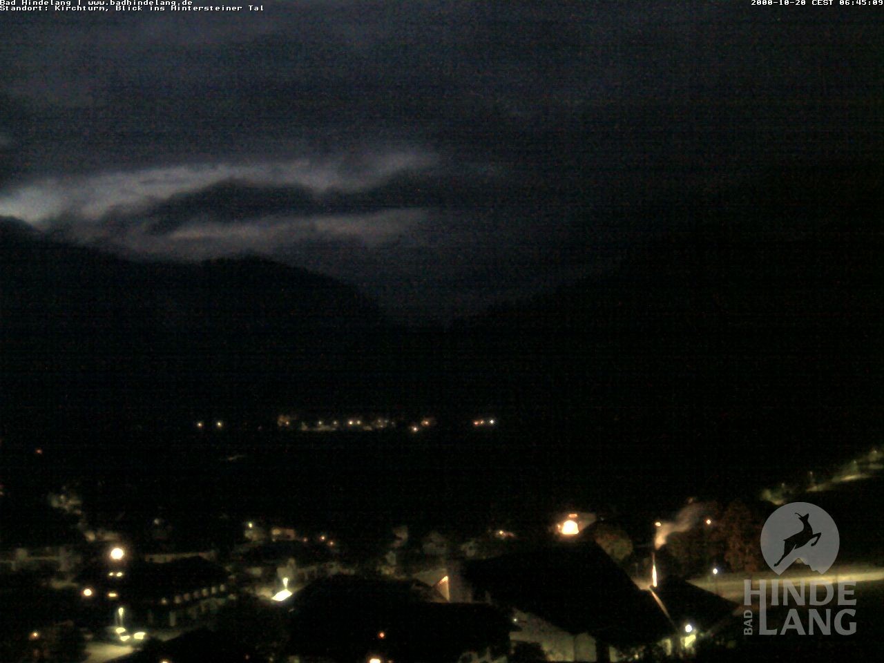 Archiv Foto Webcam Kirchturmblick Richtung Hintersteiner Tal