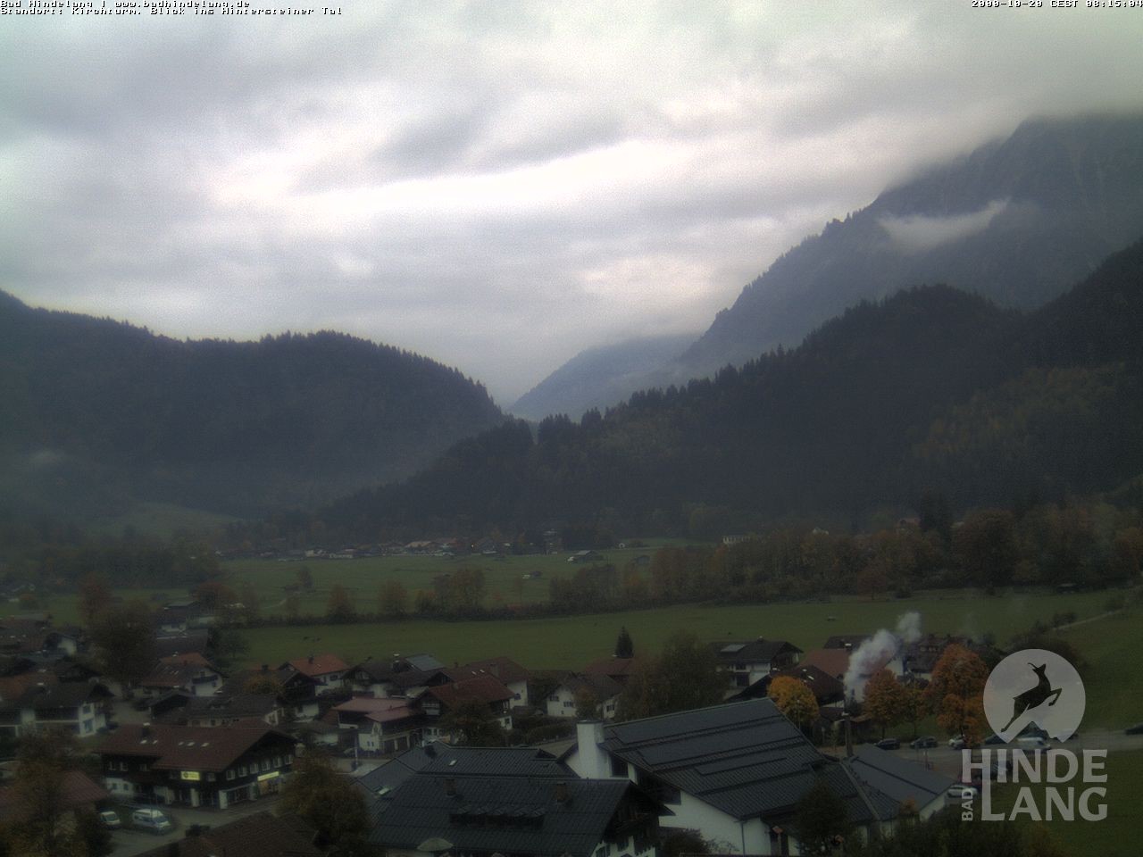 Archiv Foto Webcam Kirchturmblick Richtung Hintersteiner Tal