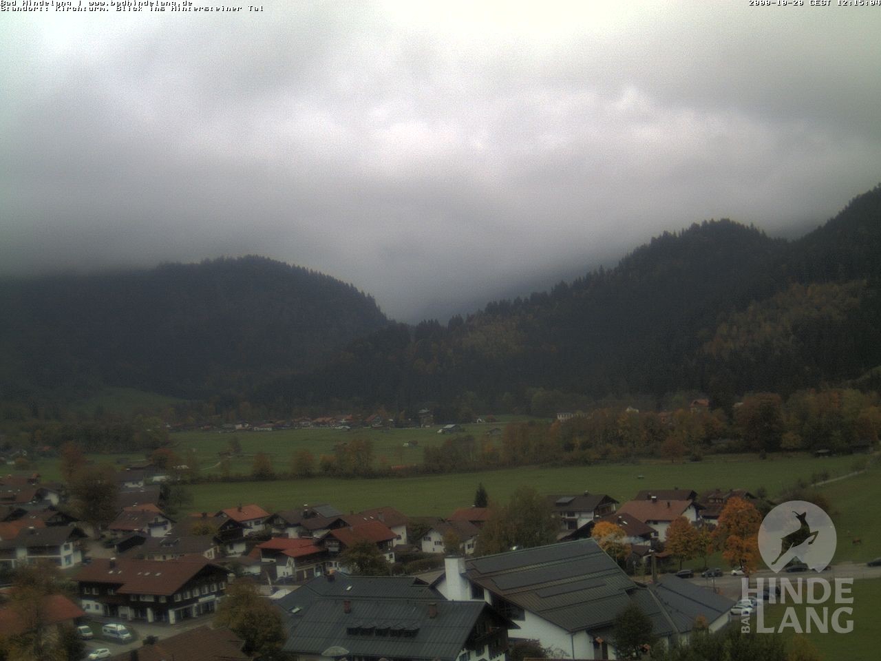 Archiv Foto Webcam Kirchturmblick Richtung Hintersteiner Tal