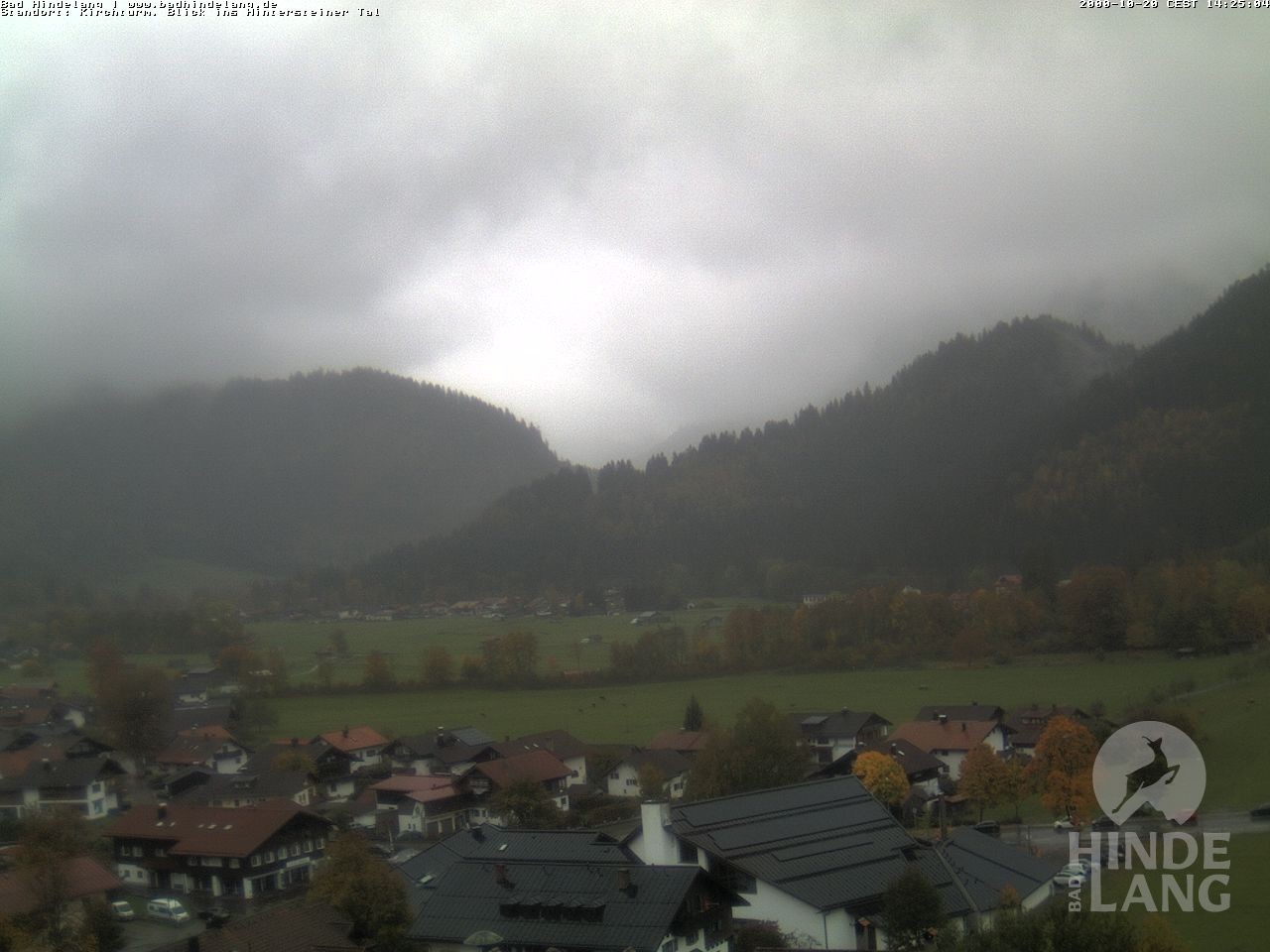 Archiv Foto Webcam Kirchturmblick Richtung Hintersteiner Tal