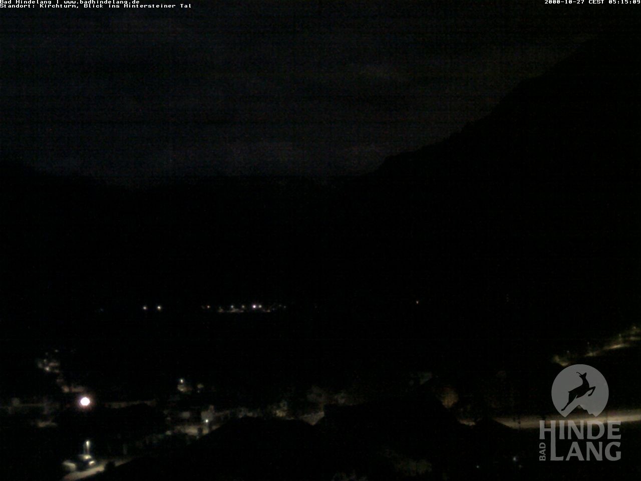 Archived image Webcam View of the church Bad Hindelang