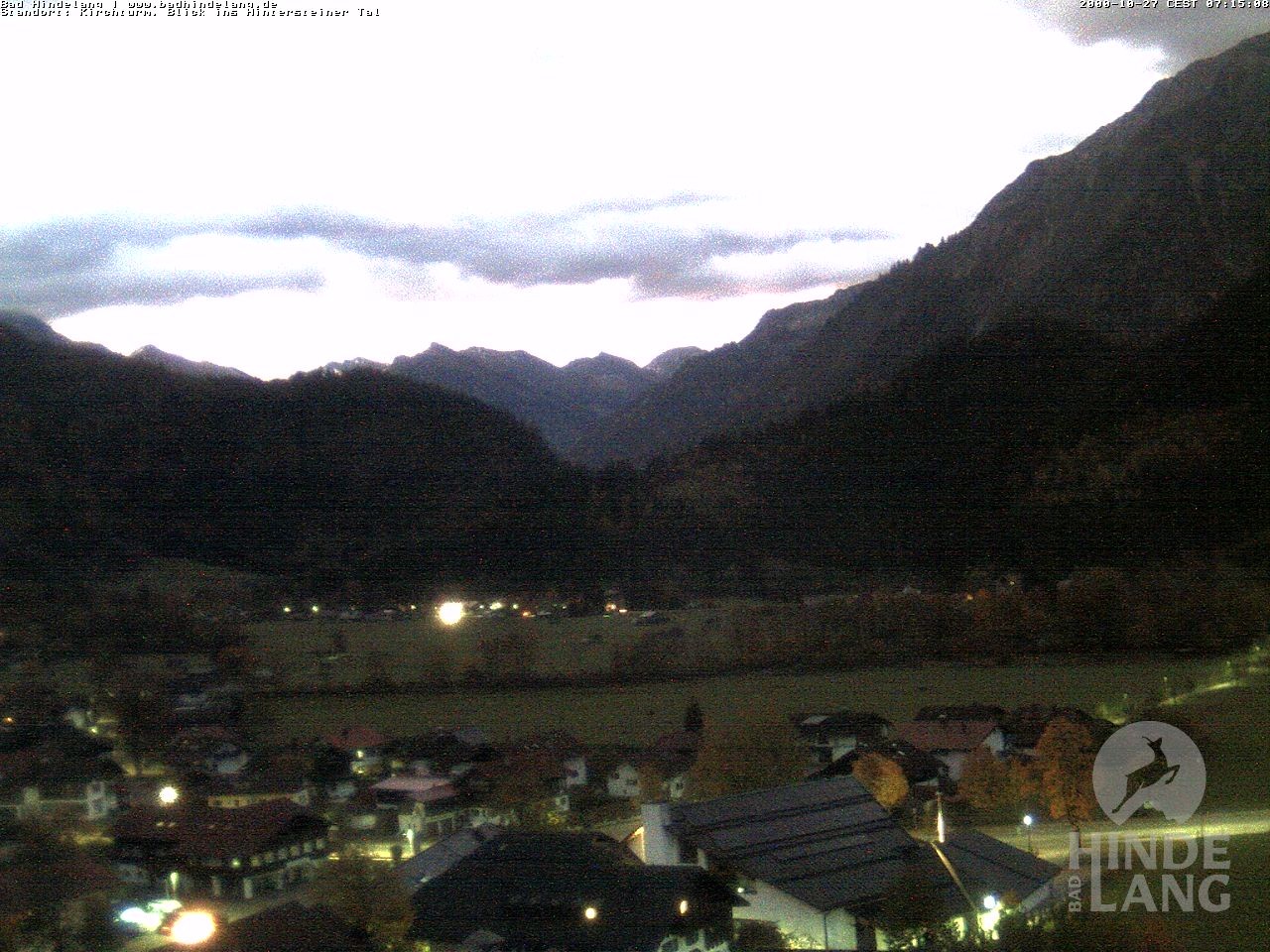Archived image Webcam View of the church Bad Hindelang