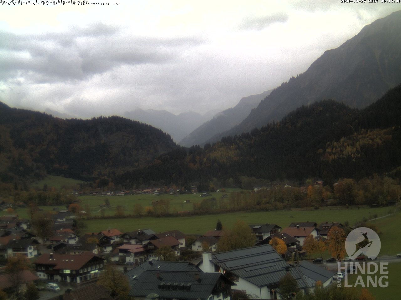 Archived image Webcam View of the church Bad Hindelang