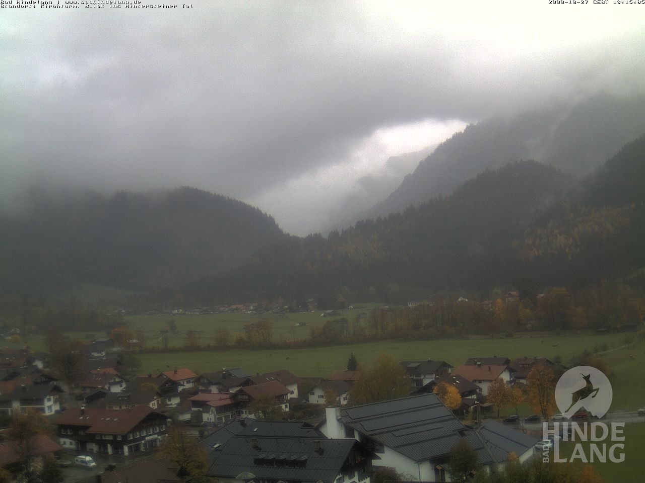 Archiv Foto Webcam Kirchturmblick Richtung Hintersteiner Tal