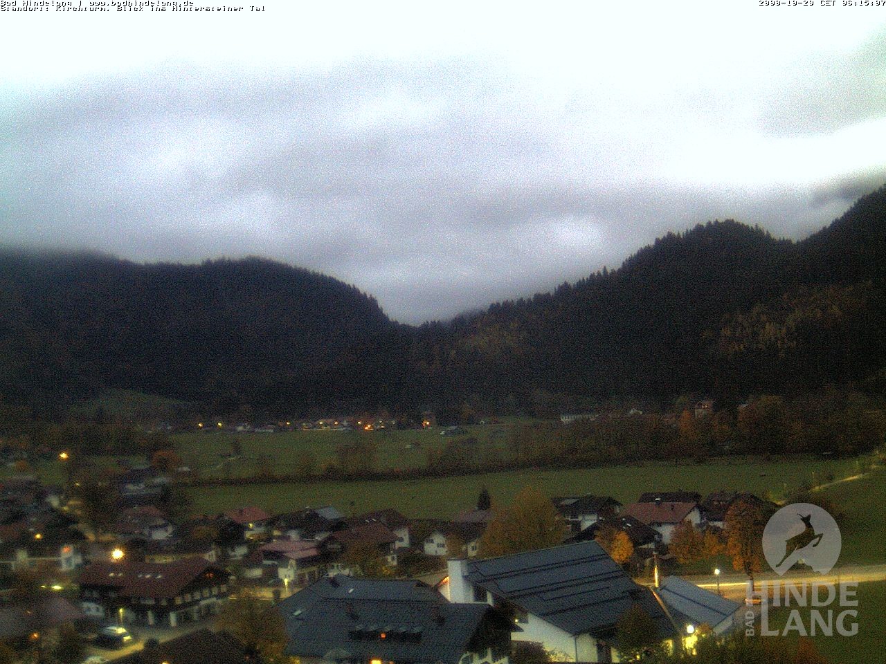 Archived image Webcam View of the church Bad Hindelang