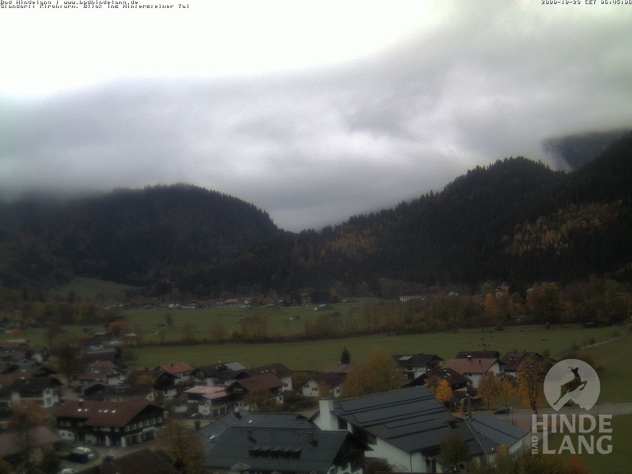 Archived image Webcam View of the church Bad Hindelang