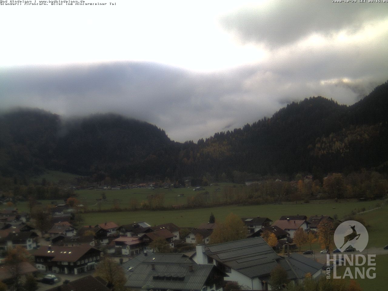 Archived image Webcam View of the church Bad Hindelang