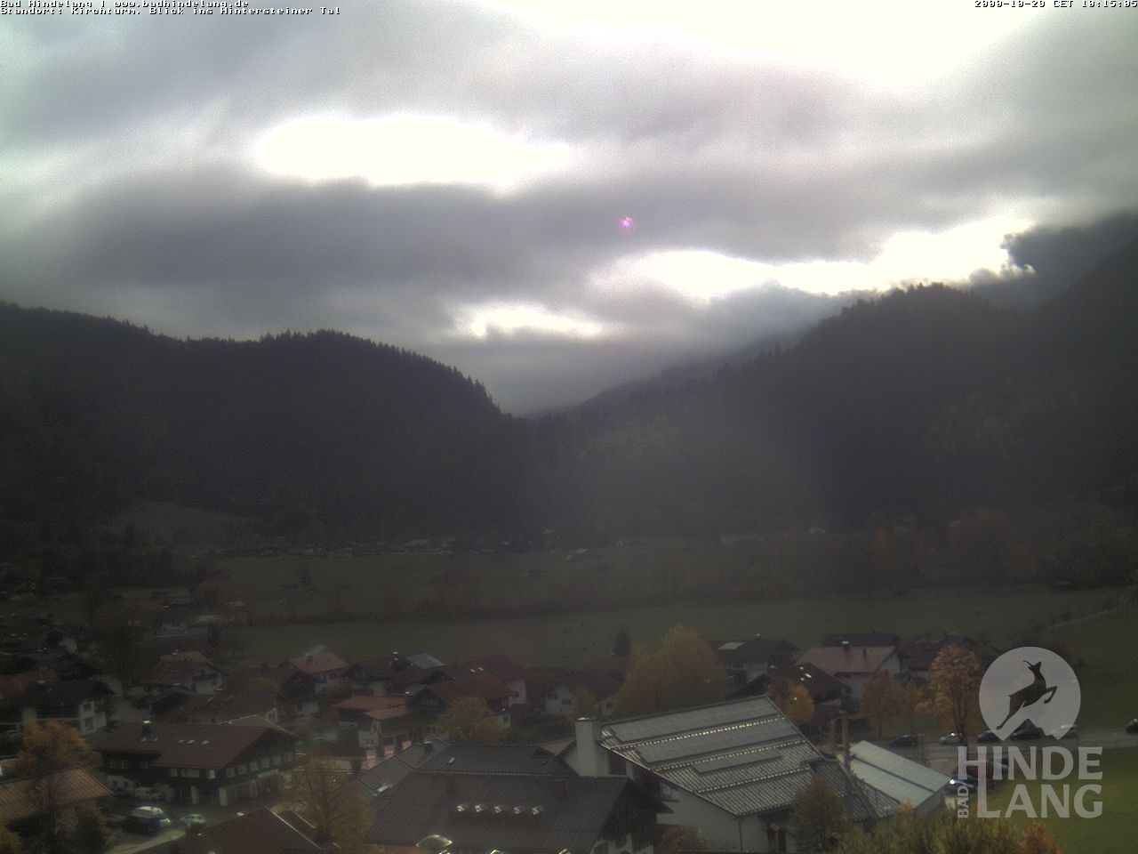 Archived image Webcam View of the church Bad Hindelang
