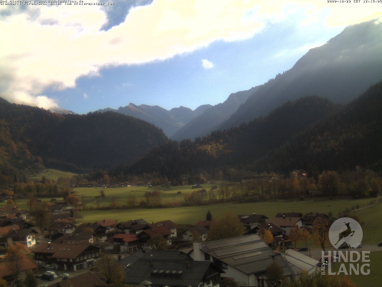 Archived image Webcam View of the church Bad Hindelang