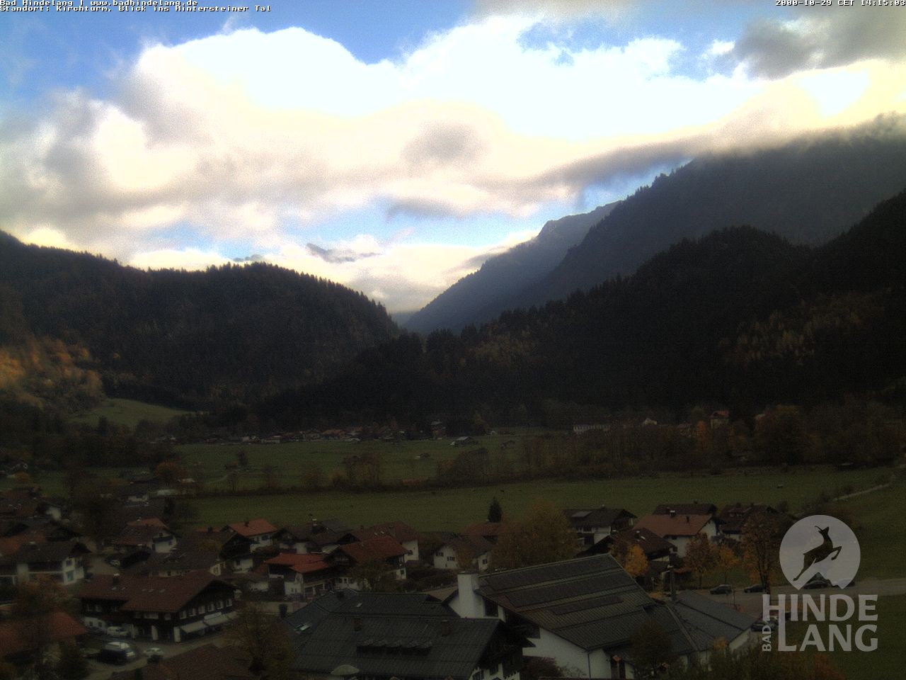Archived image Webcam View of the church Bad Hindelang