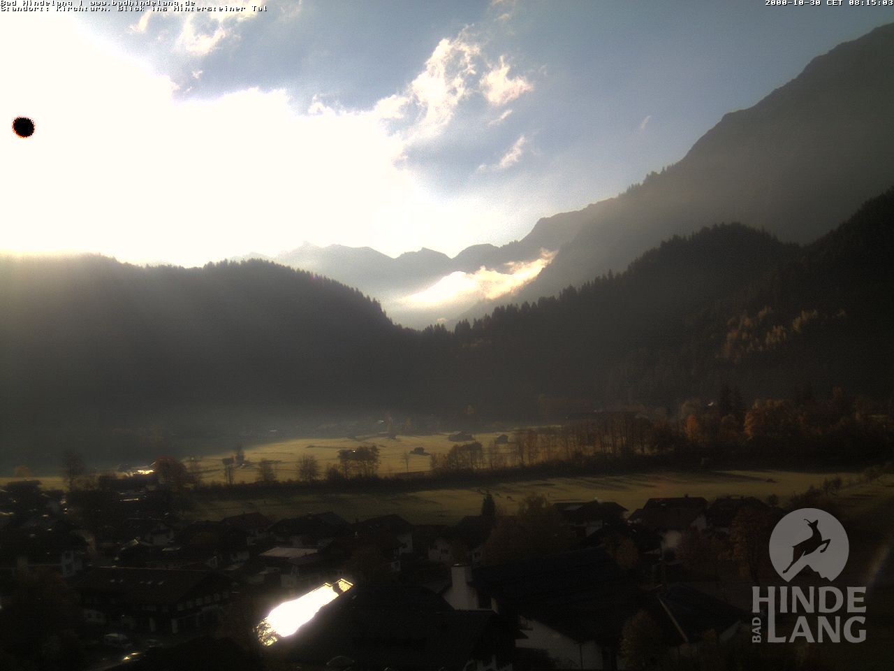Archiv Foto Webcam Kirchturmblick Richtung Hintersteiner Tal