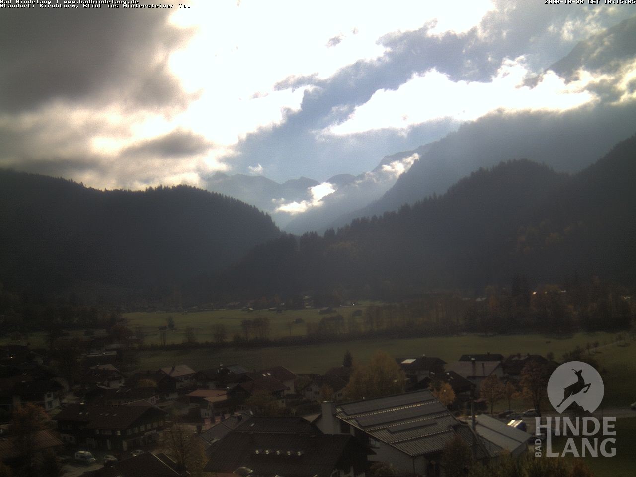Archiv Foto Webcam Kirchturmblick Richtung Hintersteiner Tal