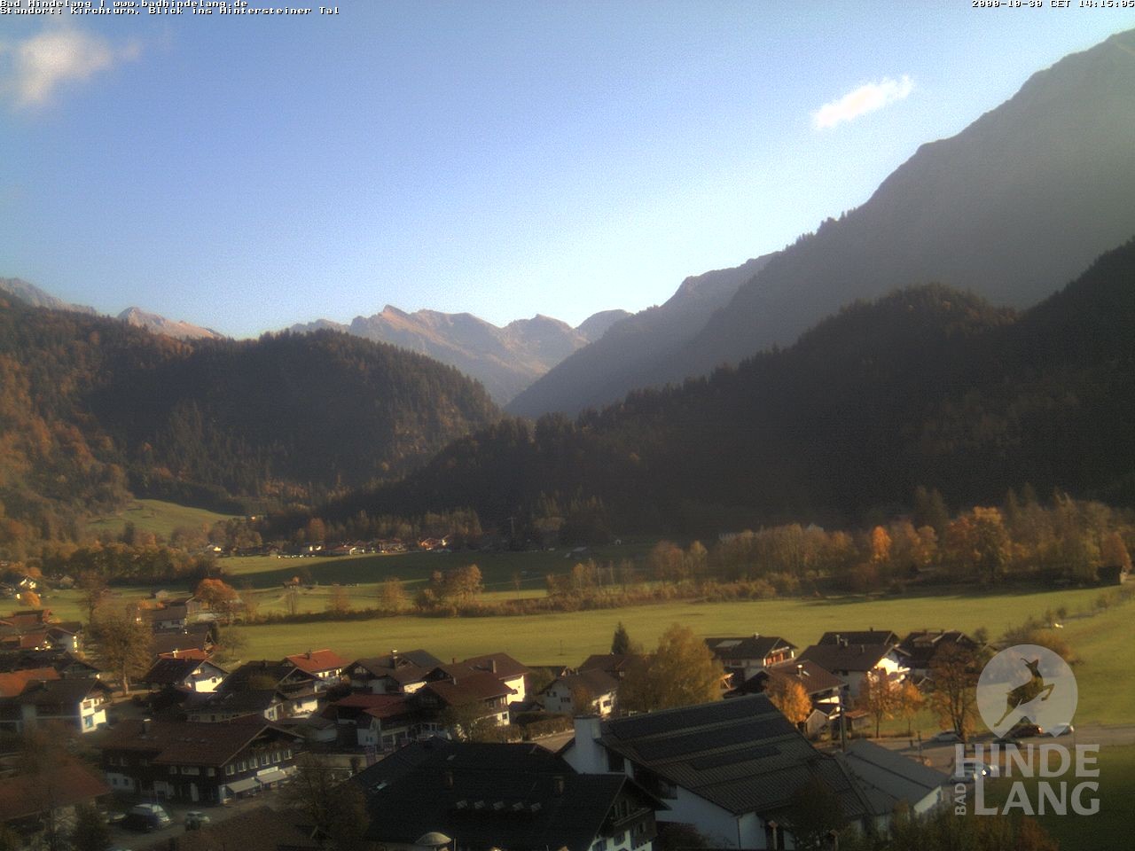 Archived image Webcam View of the church Bad Hindelang