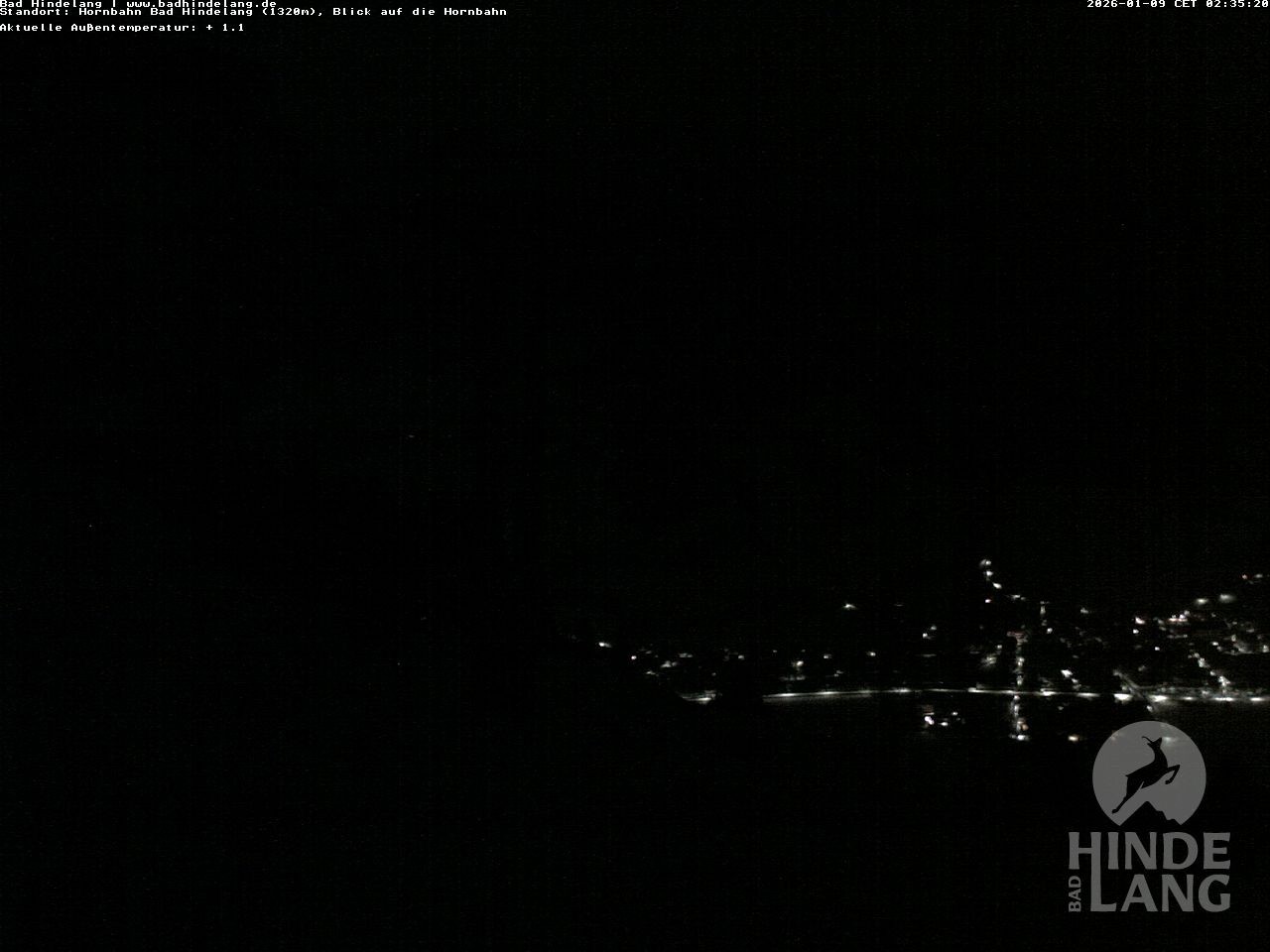 Archiv Foto Webcam Aussicht auf Bad Hindelang von der Hornbahn Bergstation