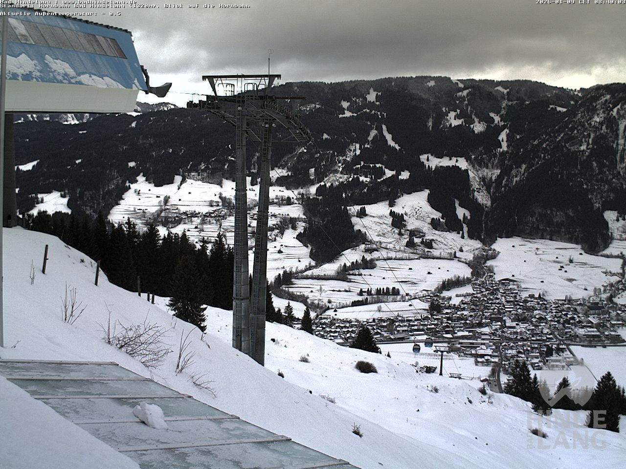 Archived image Webcam Mountain station Hornbahn