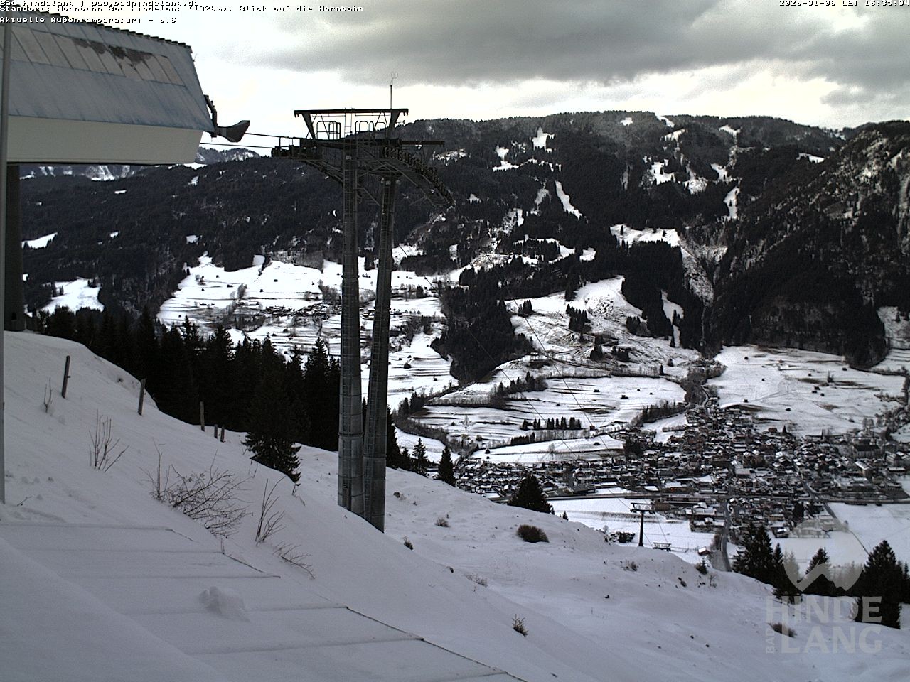 Archived image Webcam Mountain station Hornbahn