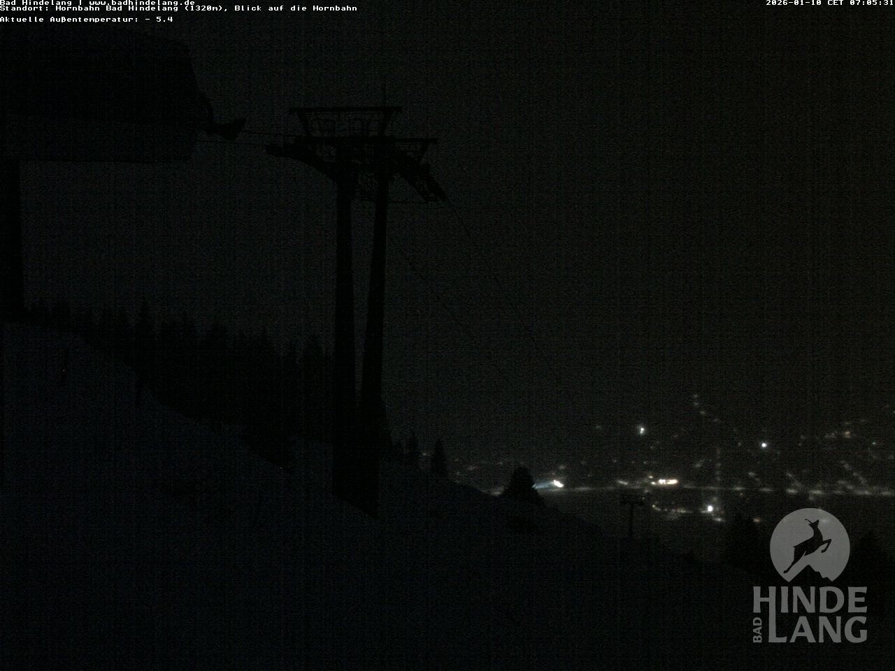 Archived image Webcam Mountain station Hornbahn