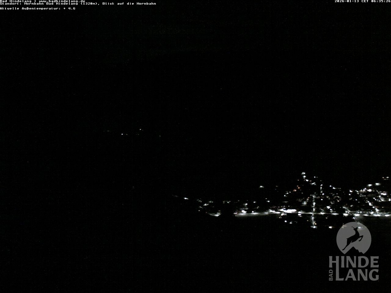Archiv Foto Webcam Aussicht auf Bad Hindelang von der Hornbahn Bergstation