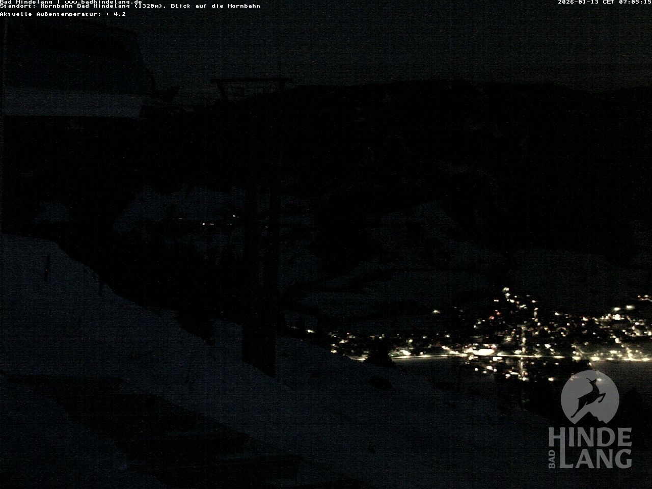 Archiv Foto Webcam Aussicht auf Bad Hindelang von der Hornbahn Bergstation