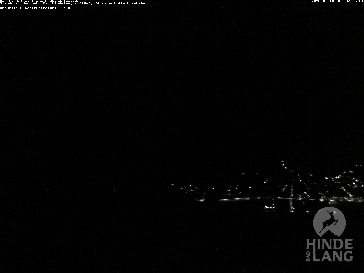 Archiv Foto Webcam Aussicht auf Bad Hindelang von der Hornbahn Bergstation