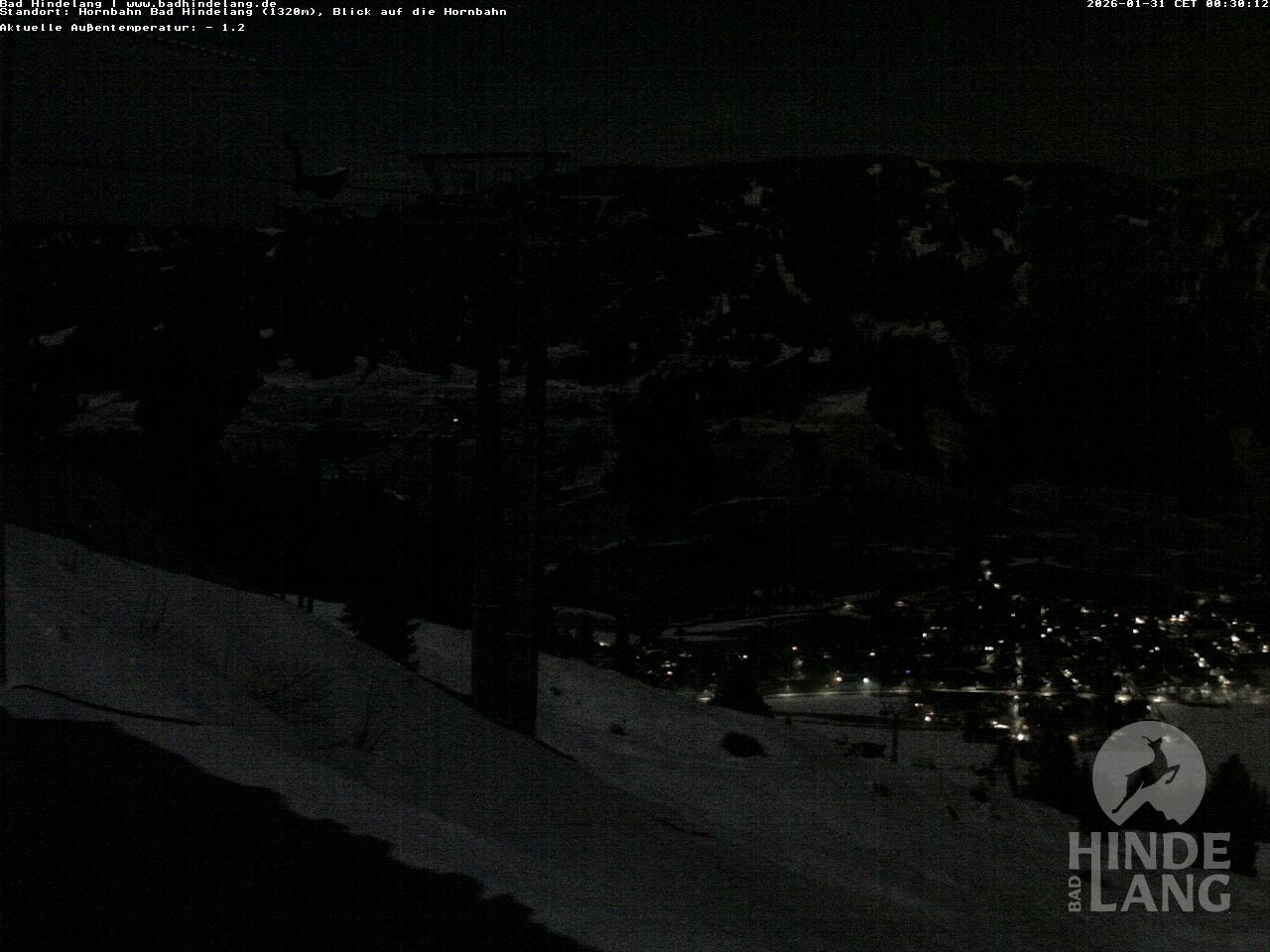 Archiv Foto Webcam Aussicht auf Bad Hindelang von der Hornbahn Bergstation
