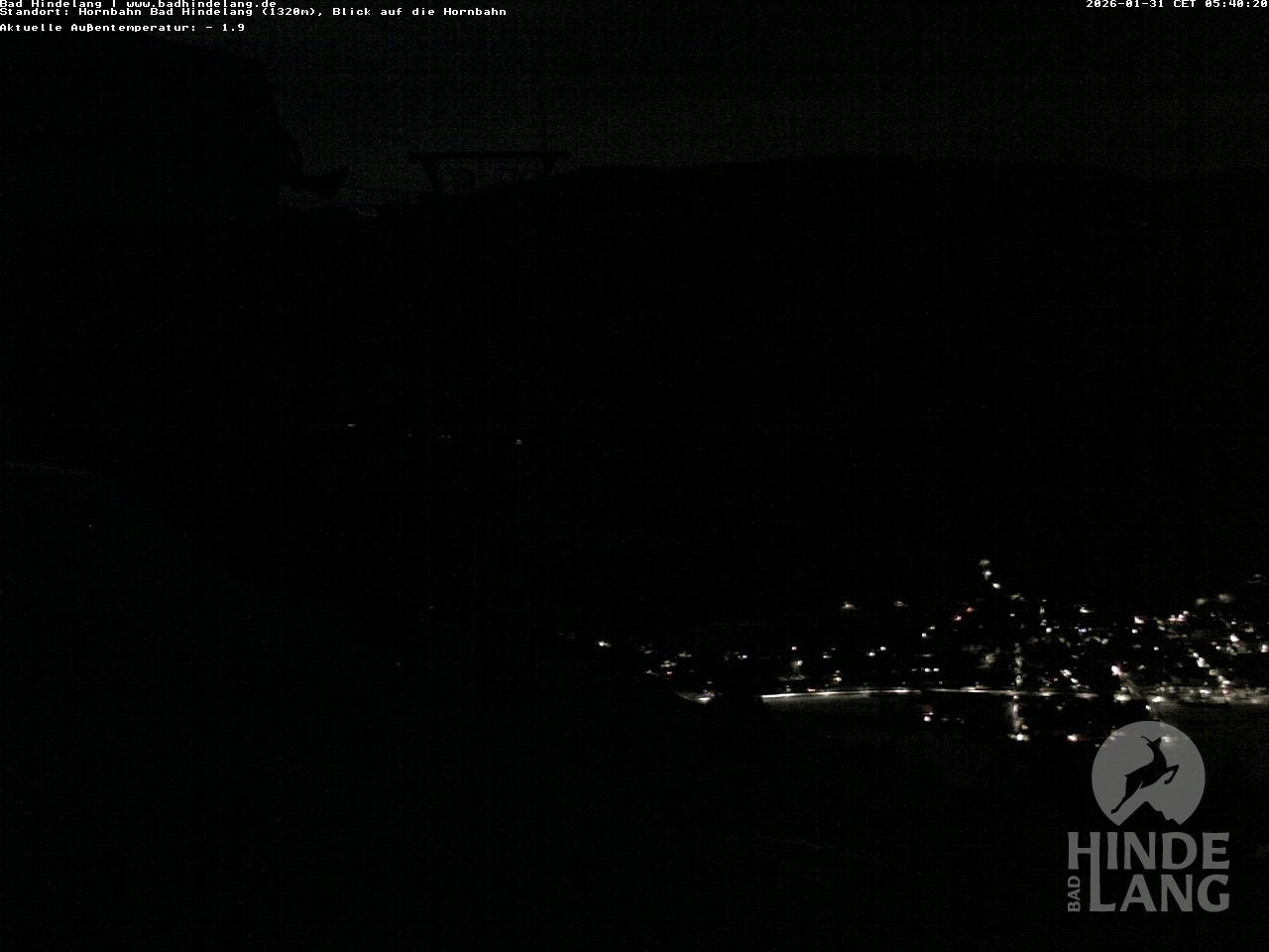 Archiv Foto Webcam Aussicht auf Bad Hindelang von der Hornbahn Bergstation