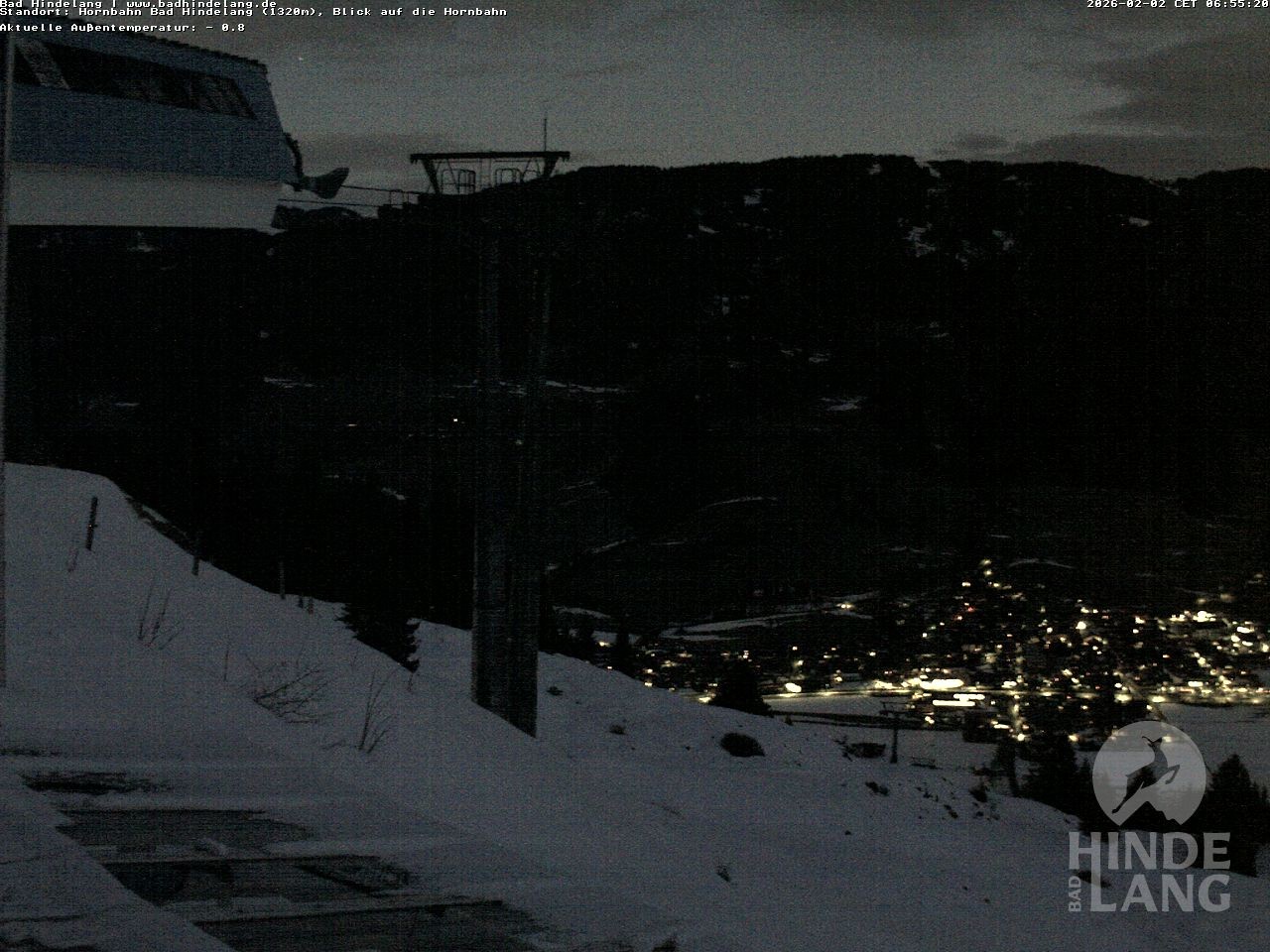 Archiv Foto Webcam Aussicht auf Bad Hindelang von der Hornbahn Bergstation