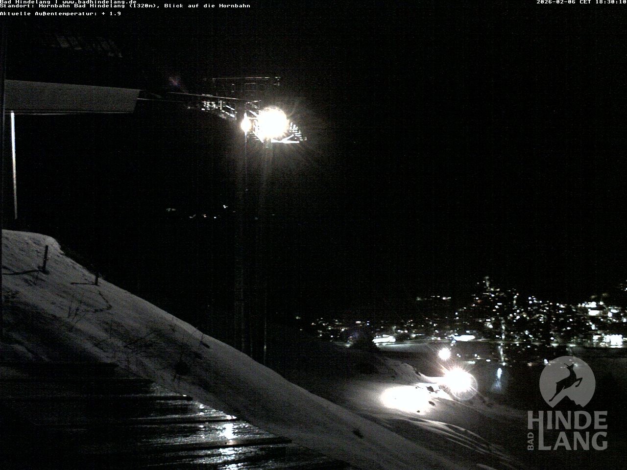 Archiv Foto Webcam Aussicht auf Bad Hindelang von der Hornbahn Bergstation