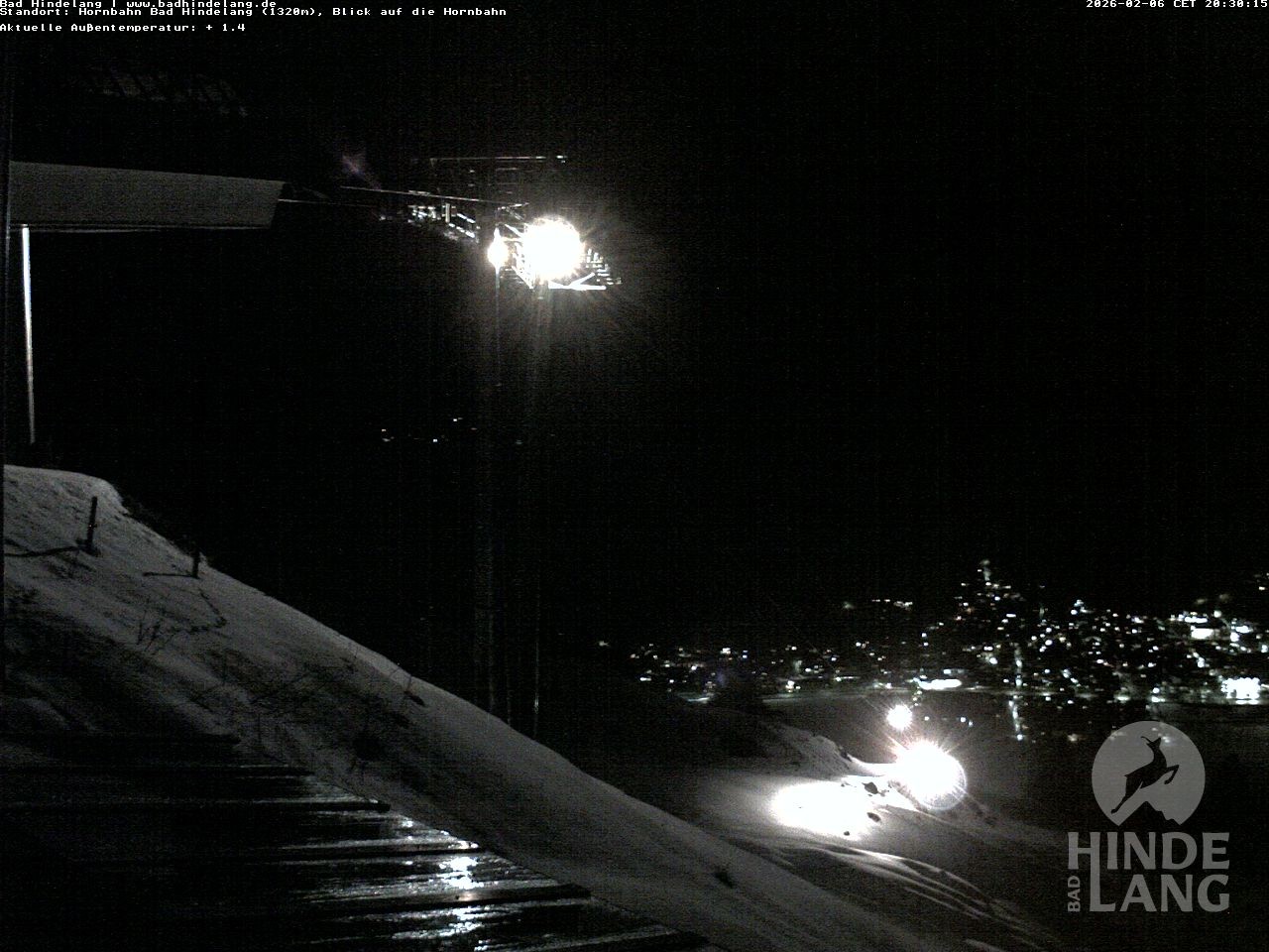 Archiv Foto Webcam Aussicht auf Bad Hindelang von der Hornbahn Bergstation