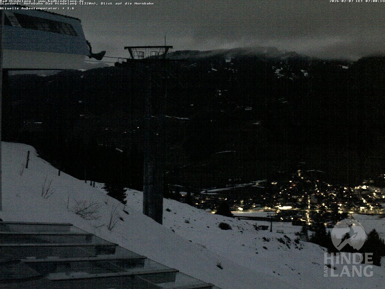 Archiv Foto Webcam Aussicht auf Bad Hindelang von der Hornbahn Bergstation