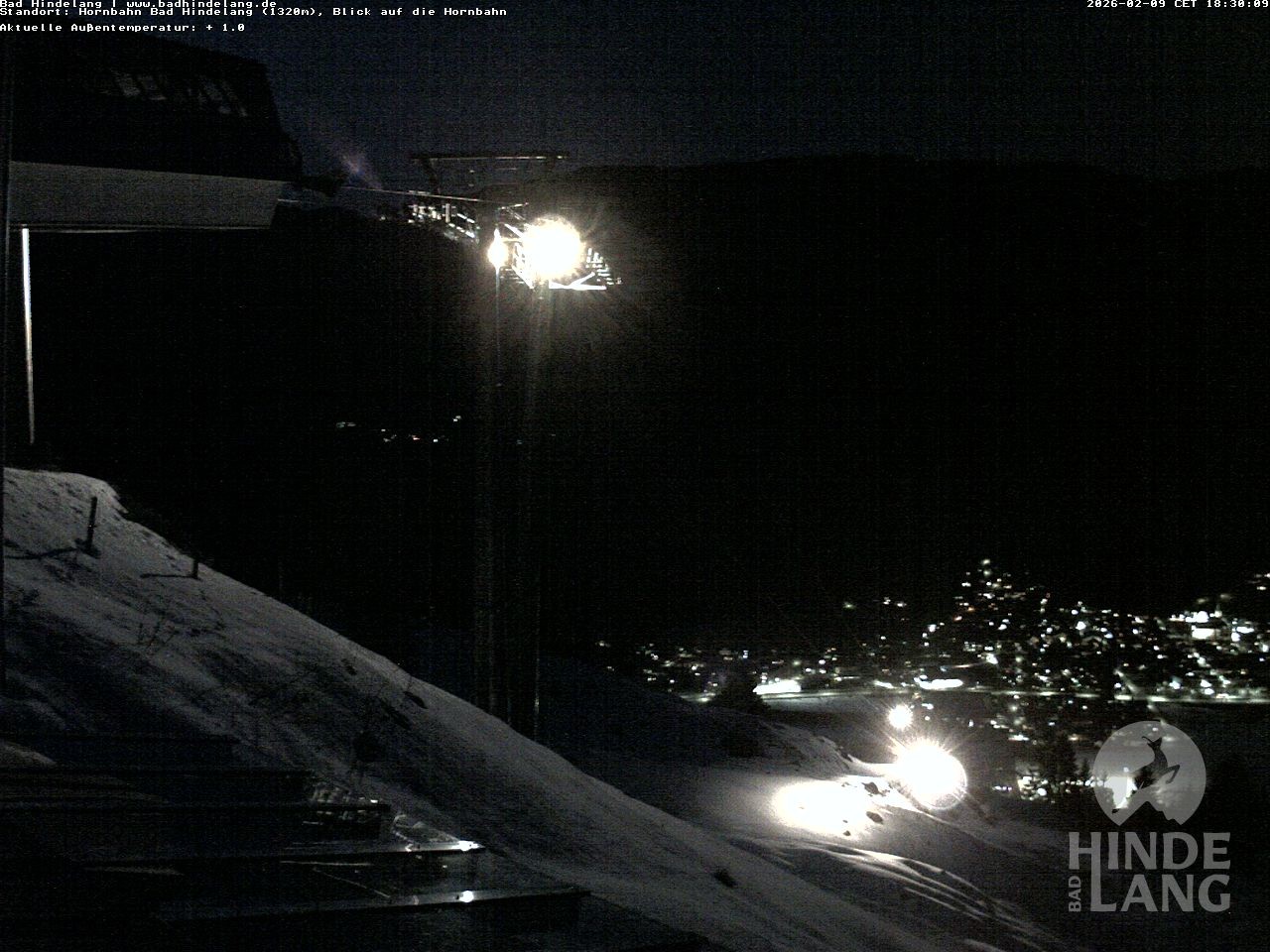 Archiv Foto Webcam Aussicht auf Bad Hindelang von der Hornbahn Bergstation