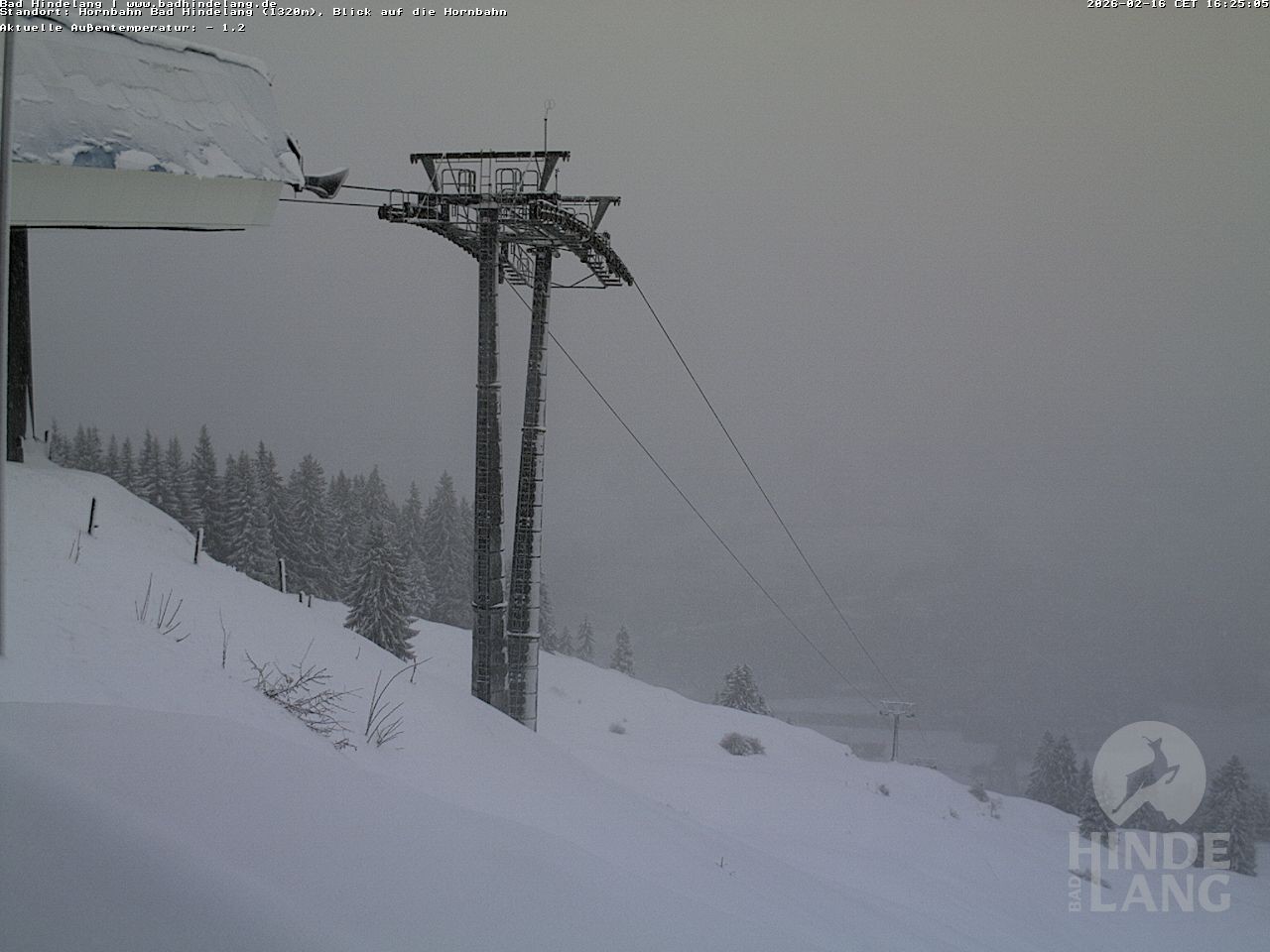 Archiv Foto Webcam Aussicht auf Bad Hindelang von der Hornbahn Bergstation