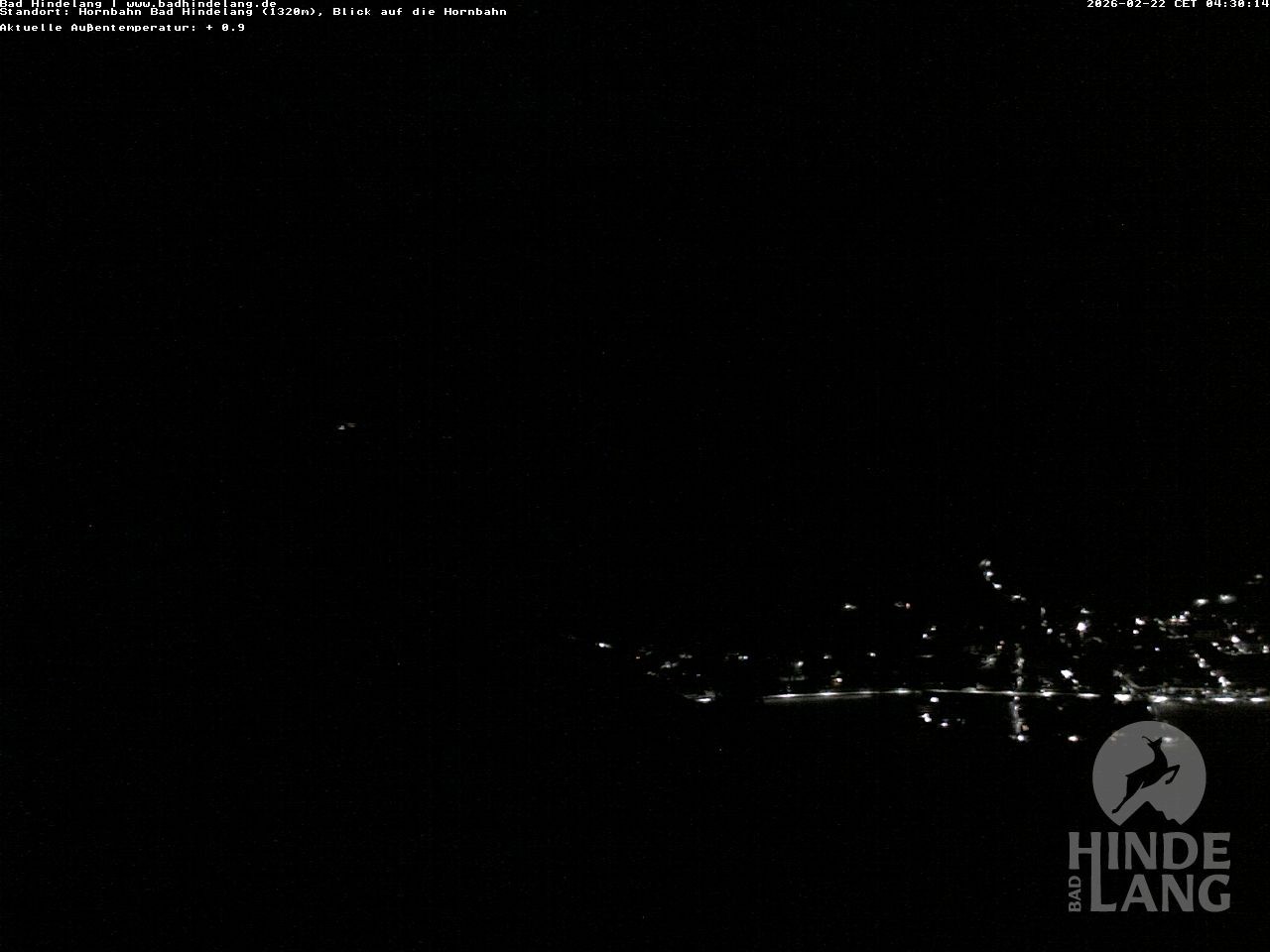 Archiv Foto Webcam Aussicht auf Bad Hindelang von der Hornbahn Bergstation