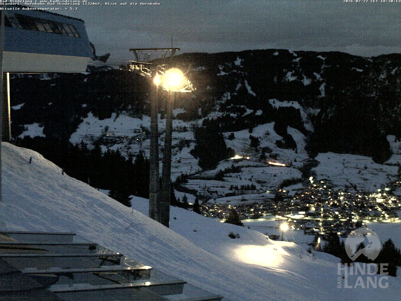 Archiv Foto Webcam Aussicht auf Bad Hindelang von der Hornbahn Bergstation