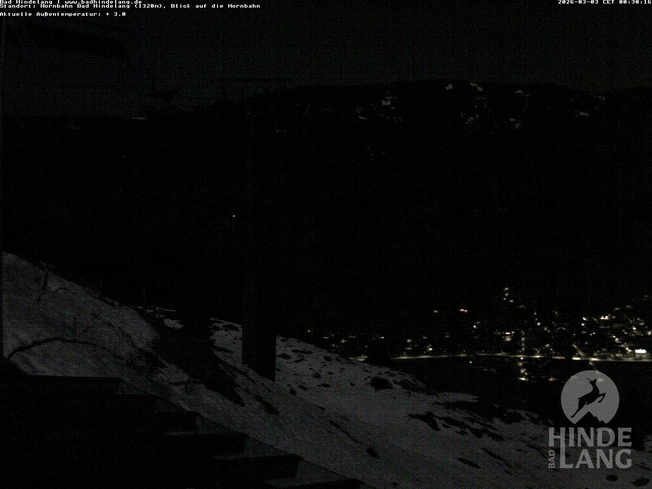 Archiv Foto Webcam Aussicht auf Bad Hindelang von der Hornbahn Bergstation