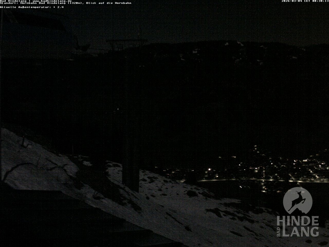 Archiv Foto Webcam Aussicht auf Bad Hindelang von der Hornbahn Bergstation
