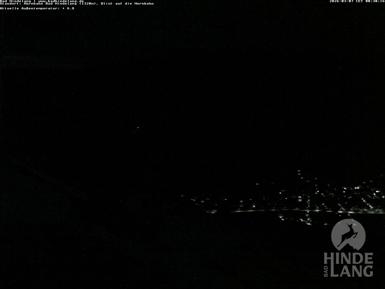 Archiv Foto Webcam Aussicht auf Bad Hindelang von der Hornbahn Bergstation