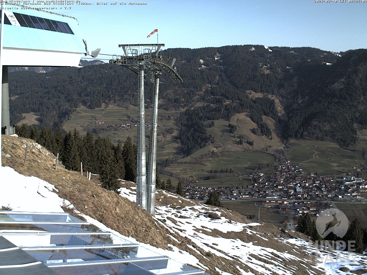 Archiv Foto Webcam Aussicht auf Bad Hindelang von der Hornbahn Bergstation