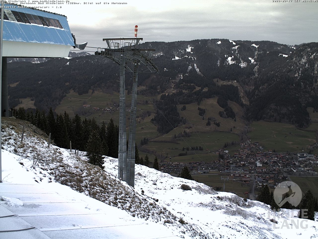 Archived image Webcam Mountain station Hornbahn