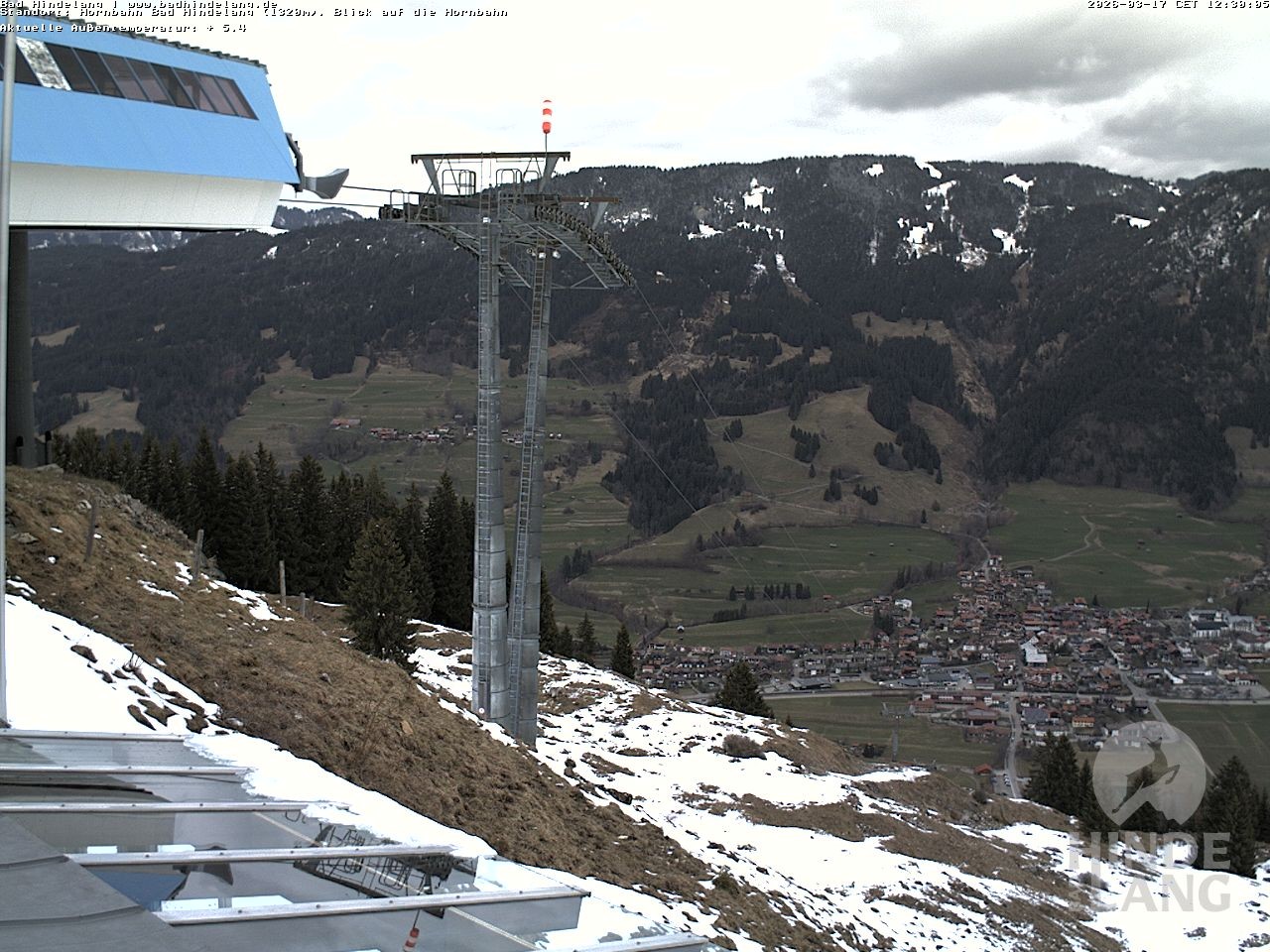 Archived image Webcam Mountain station Hornbahn