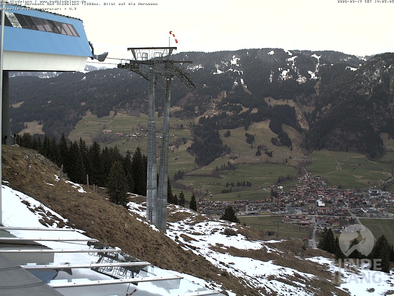 Archived image Webcam Mountain station Hornbahn
