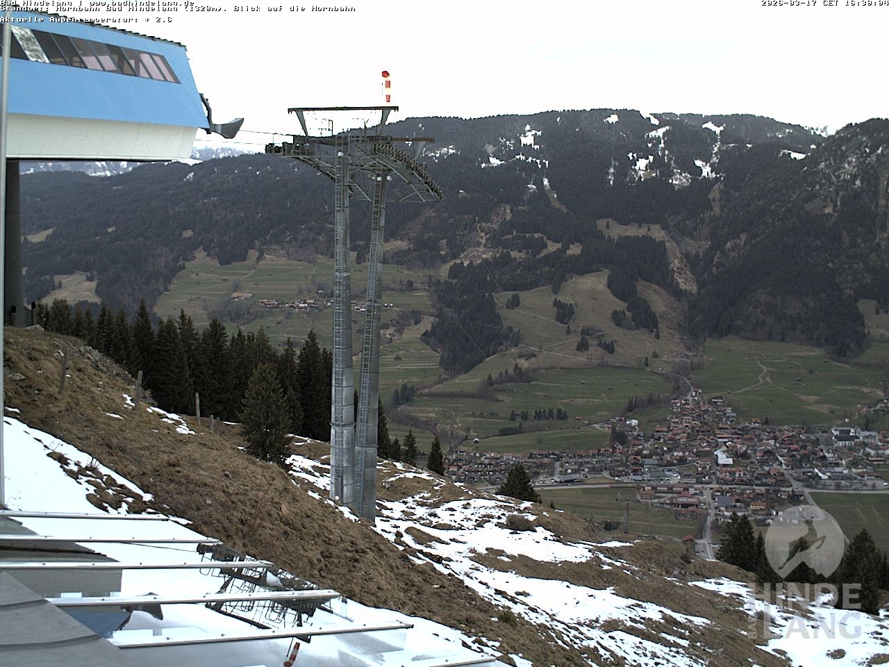 Archived image Webcam Mountain station Hornbahn
