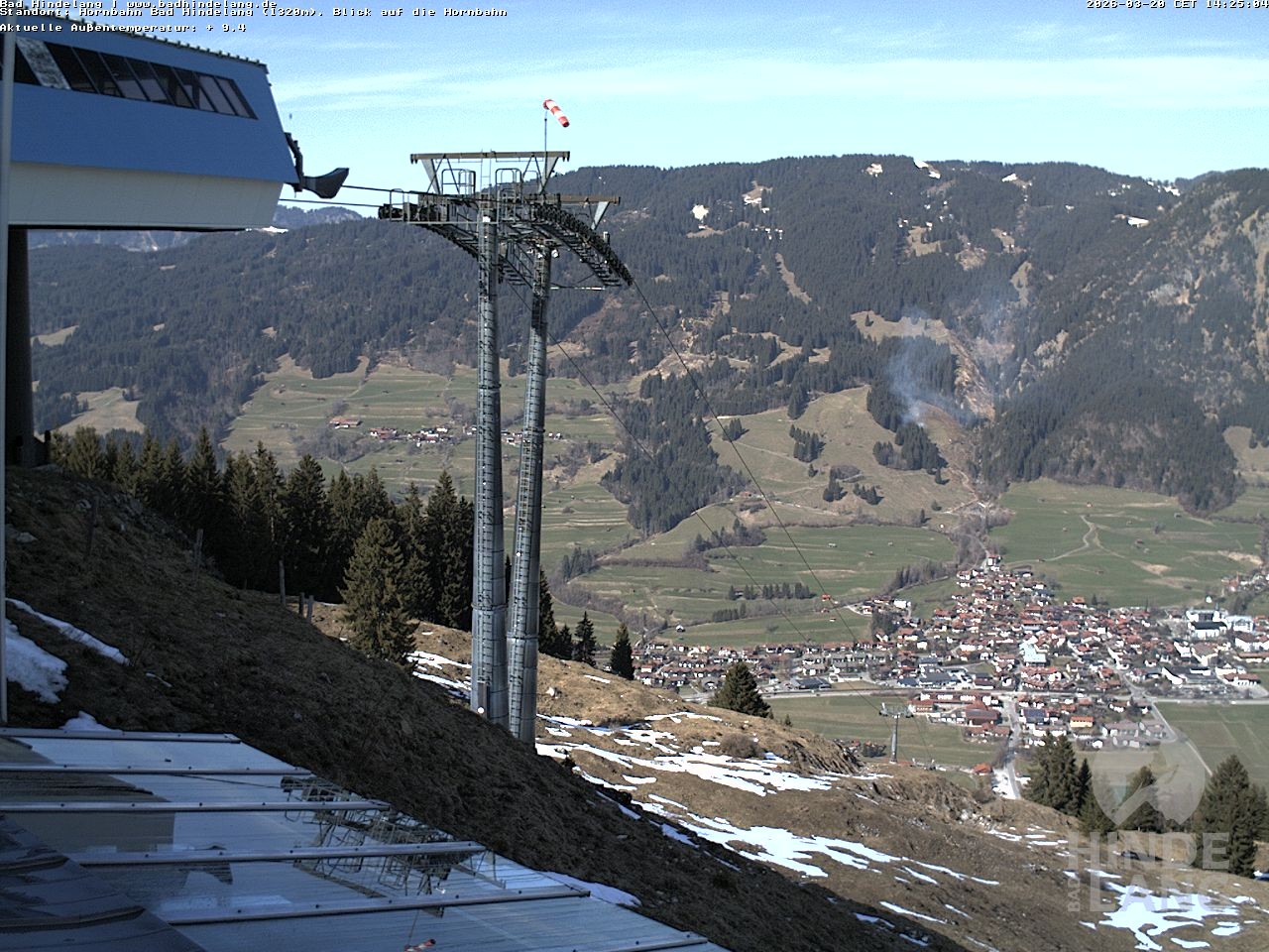 Archived image Webcam Mountain station Hornbahn