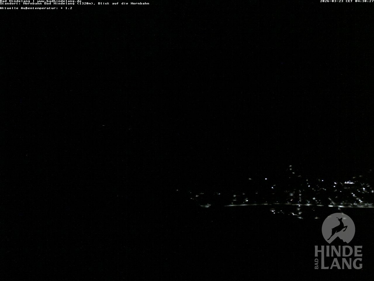 Archiv Foto Webcam Aussicht auf Bad Hindelang von der Hornbahn Bergstation