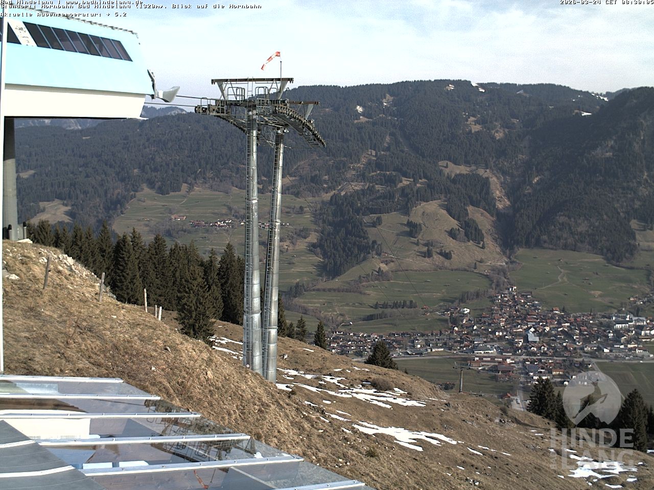 Archived image Webcam Mountain station Hornbahn