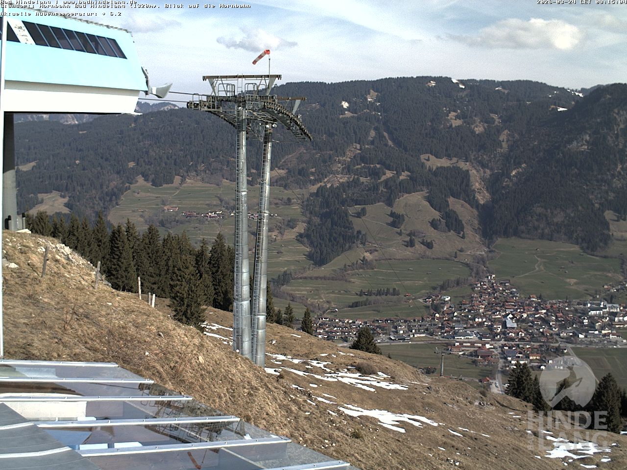 Archived image Webcam Mountain station Hornbahn