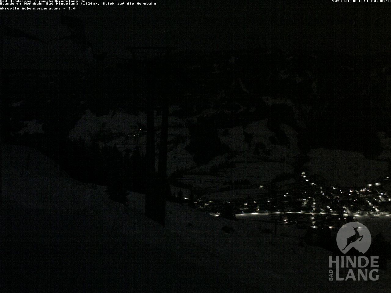 Archiv Foto Webcam Aussicht auf Bad Hindelang von der Hornbahn Bergstation