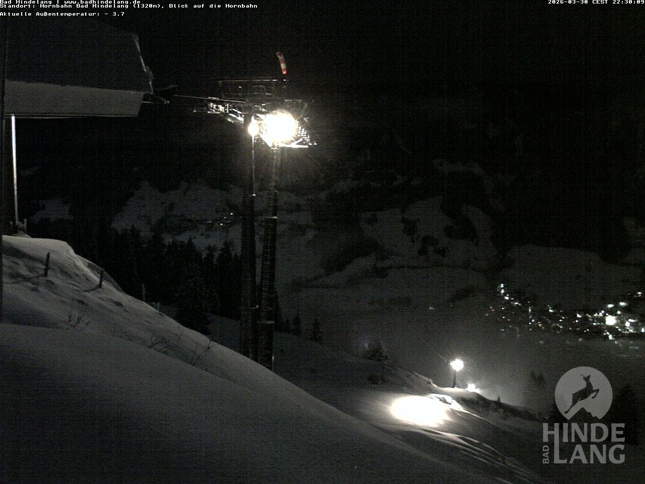 Archiv Foto Webcam Aussicht auf Bad Hindelang von der Hornbahn Bergstation