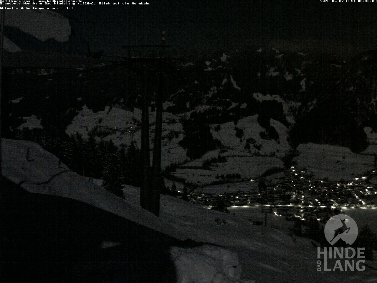 Archived image Webcam Mountain station Hornbahn